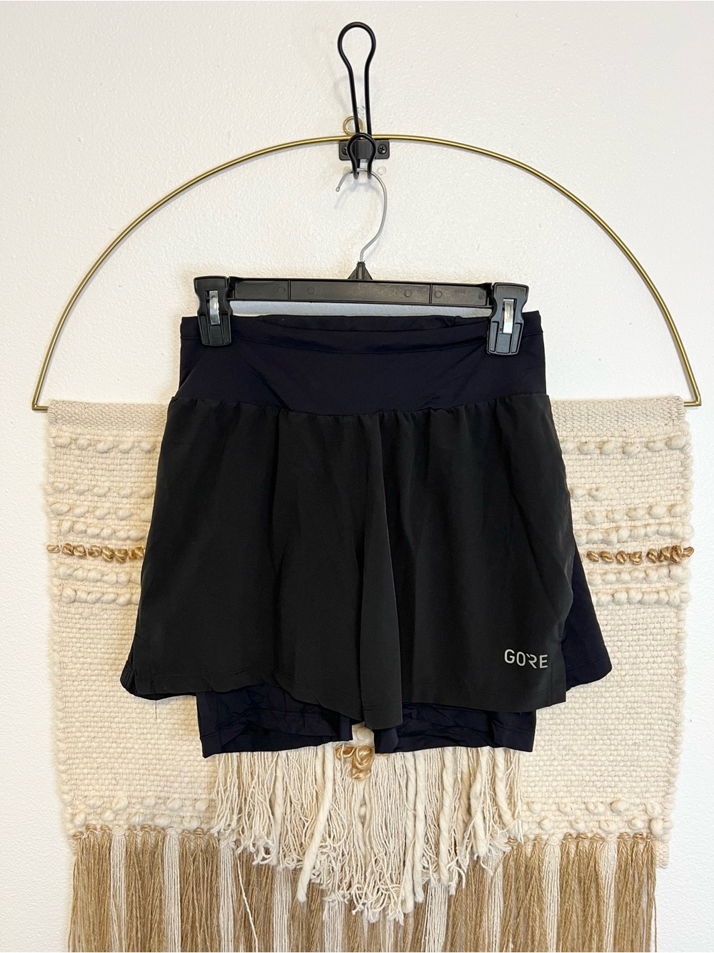Gore Black Athletic Shorts Spandex Liner M